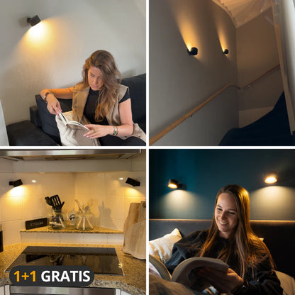 LuminaBeam – Draadloze Magnetische Wandlamp